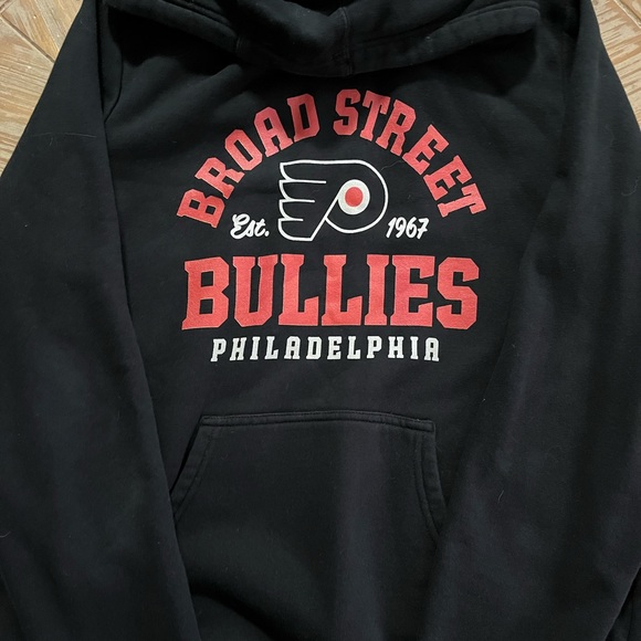Fanatics Black and Orange Broad Street Bullies Hoodie - Picture 1 of 1